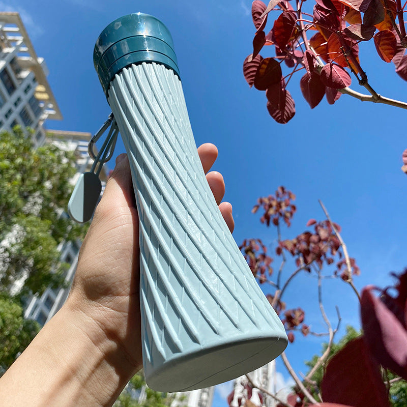 Space-Saving Silicone Water Bottle for Travel & Sports