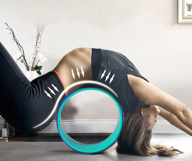 2-Color Yoga Spine Wheel for Back Relief & Stretching