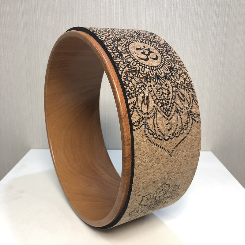 Cork Yoga Wheel for Deep Back Stretch