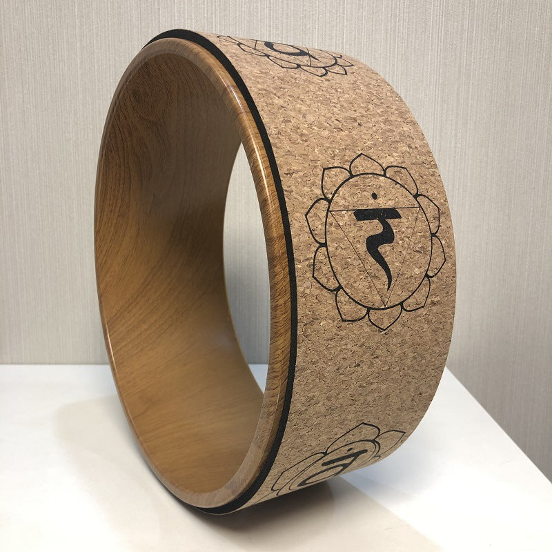 Cork Yoga Wheel for Deep Back Stretch