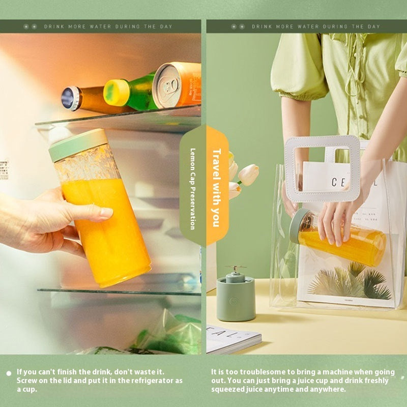 Fresh Juice Anywhere – Portable Rechargeable Mini Blender